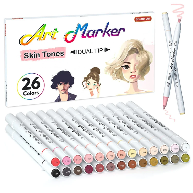 26 Farben Hautton & Hair Art Marker
