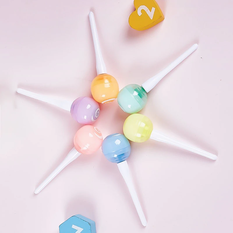 Süßes Lollipop-Textmarker-Set
