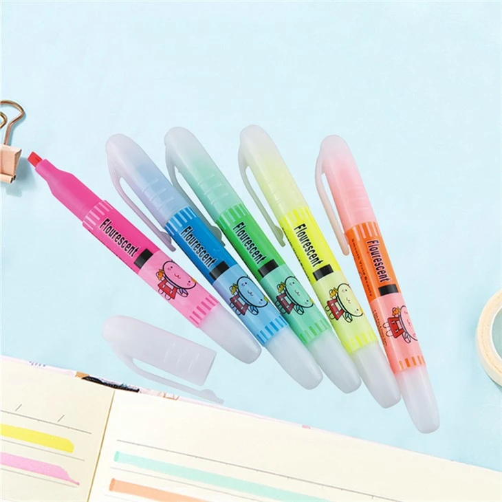 5-Farben-Set mit Textmarkern mit großem Volumen