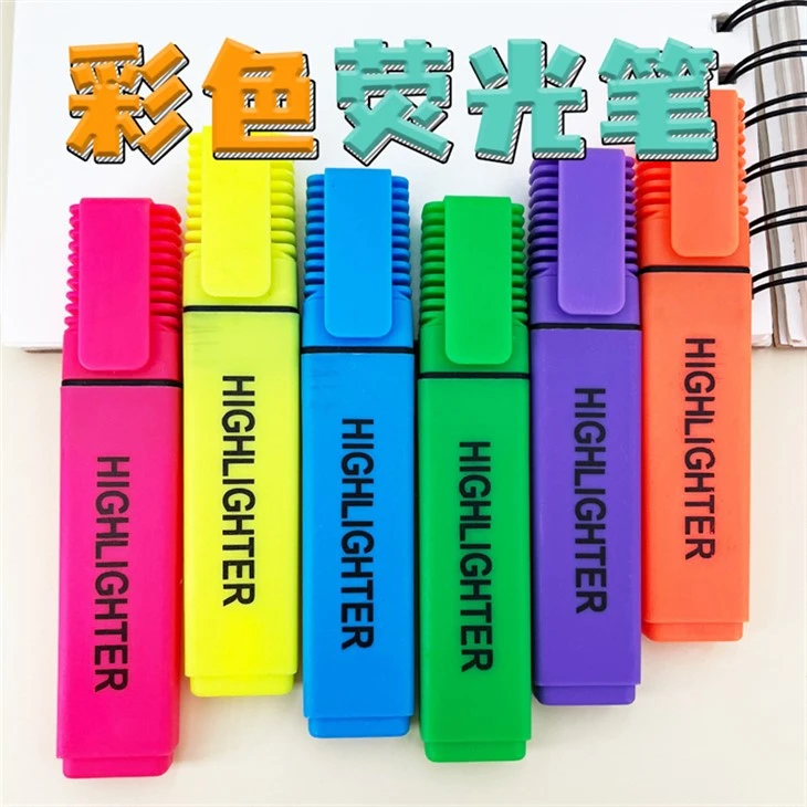 6 Farben Set Candy Color Highlighter Marker Pen